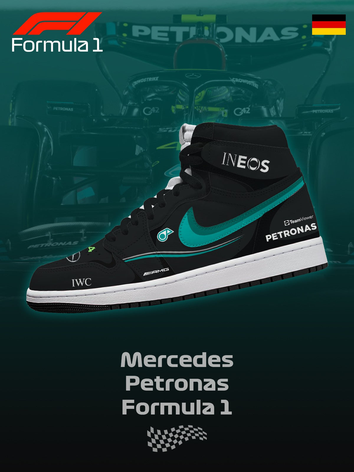 M Petronas F.1 V.1 High Top Shoes